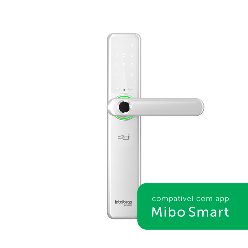 Fechadura Inteligente com Biometria MFR 7000 de Embutir Prata Intelbras