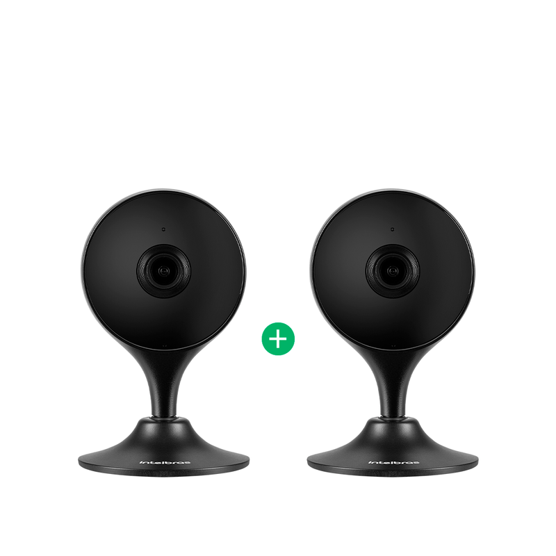 Kit Câmera Inteligente iM3 C Black Intelbras - 2 unidades