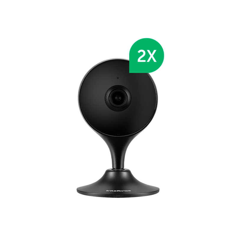 Kit Câmera Inteligente iM3 C Black Intelbras - 2 unidades
