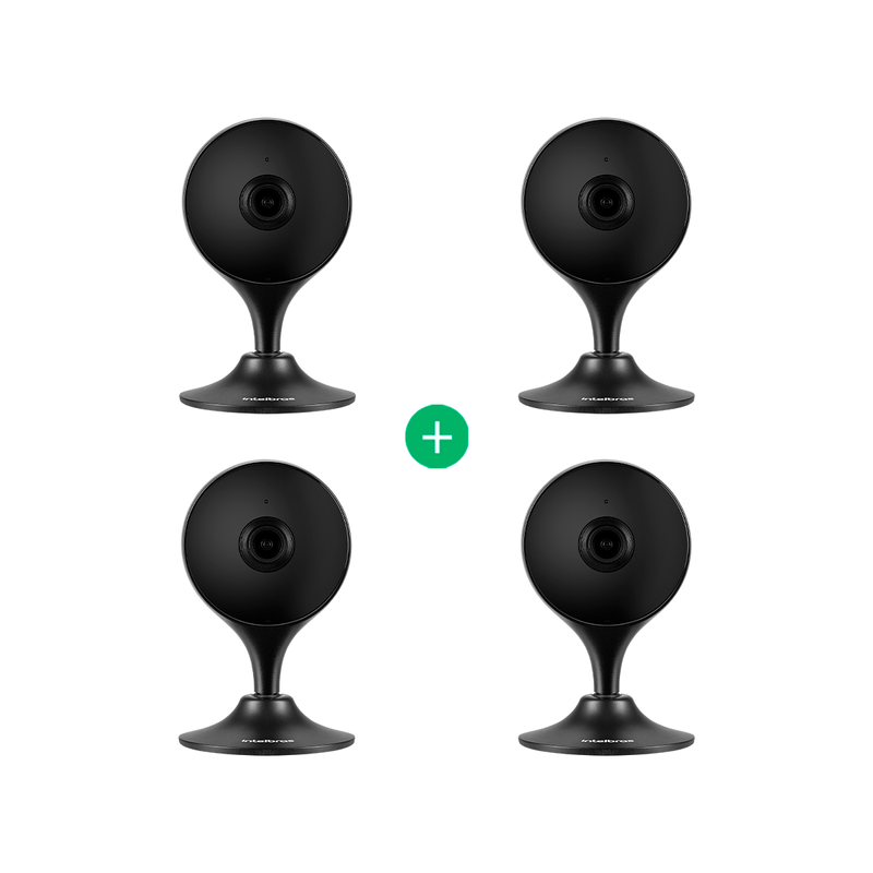Kit Câmera Inteligente Intelbras IM3 C Black - 4 unidades