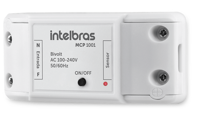 Acionador de Portão Wi-Fi Compatível com Alexa MCP 1001 Branco Intelbras