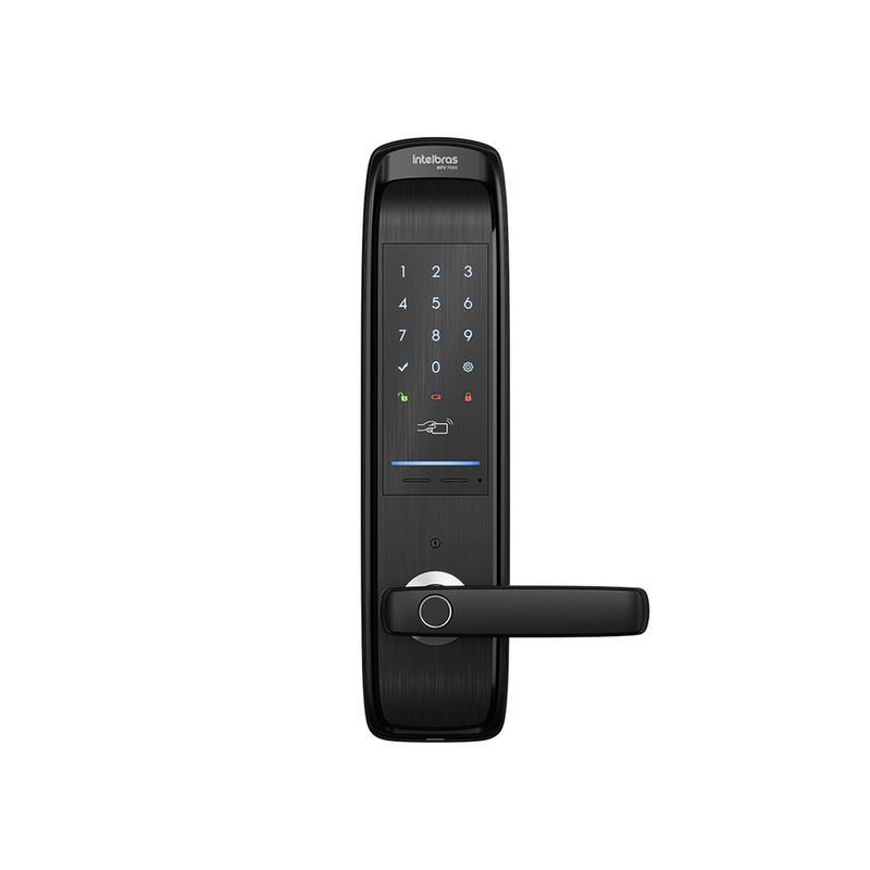 Fechadura Inteligente de Embutir com Senha, Tag e Biometria MFV 7000 Intelbras
