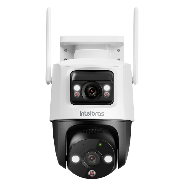 Câmera Externa iM9+ com Duas Lentes Visão Noturna e Áudio Bidirecional Intelbras