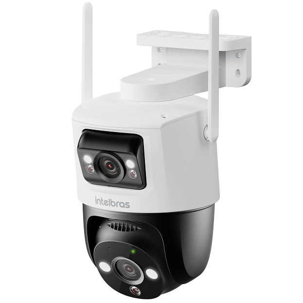 Câmera Externa iM9+ com Duas Lentes Visão Noturna e Áudio Bidirecional Intelbras