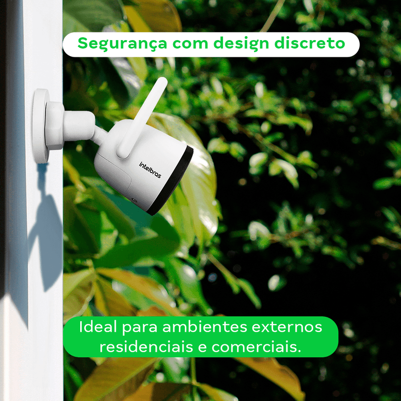 Câmera Inteligente Wi-Fi iM5 SC Full HD Branca Intelbras