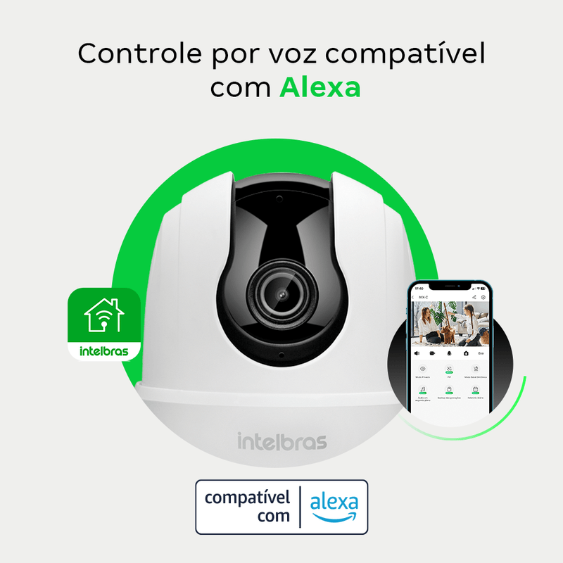 Kit Câmera Inteligente Full HD Intelbras IME 360 C - 2 Unidades