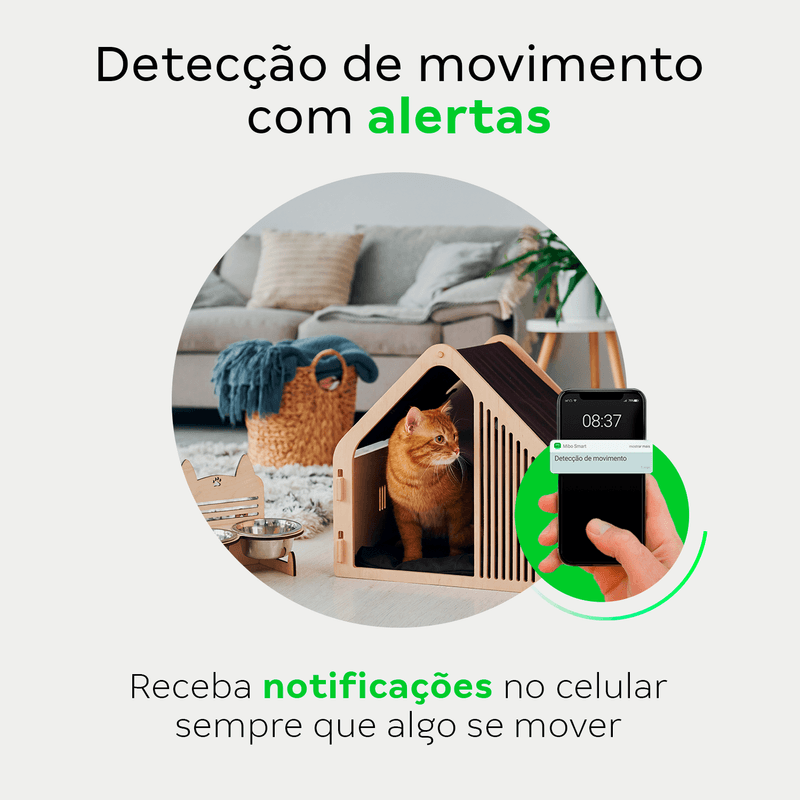Câmera Inteligente Compatível com Alexa iM3 C Black Intelbras